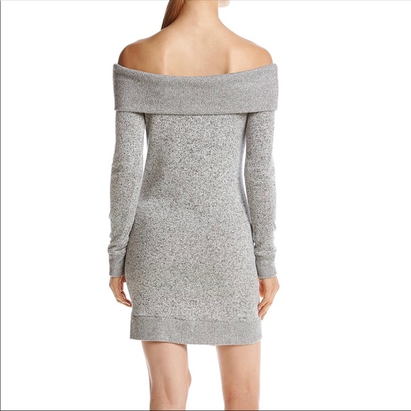 NWT William Rast Gray Off The Shoulder Dress - Picture 4 of 8